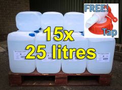 De-ionised Water (25 litres) x 15